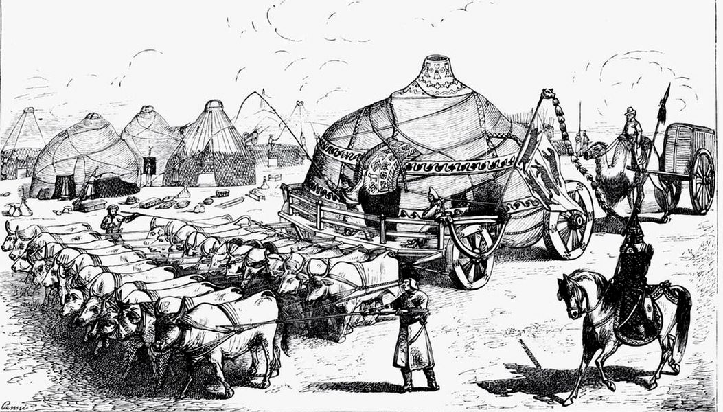 Giant yurt-carts